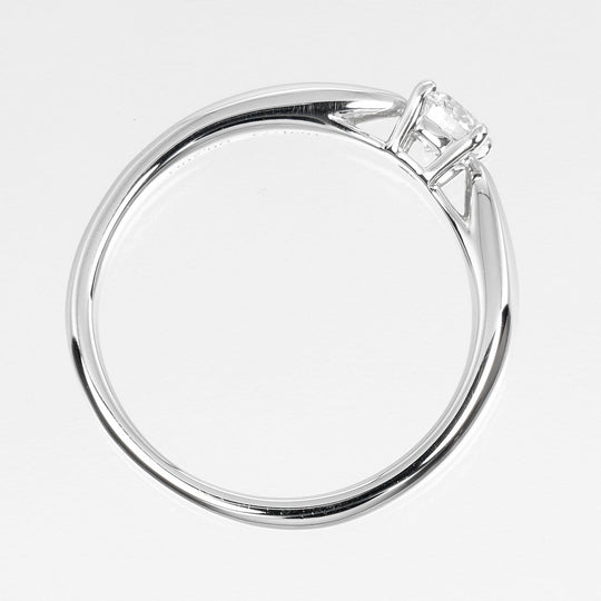 TIFFANY&Co. Ring D0.20ct VS1/E/3EX Pt950Platinum, Diamond Silver Harmony Solitaire Women Used Authentic