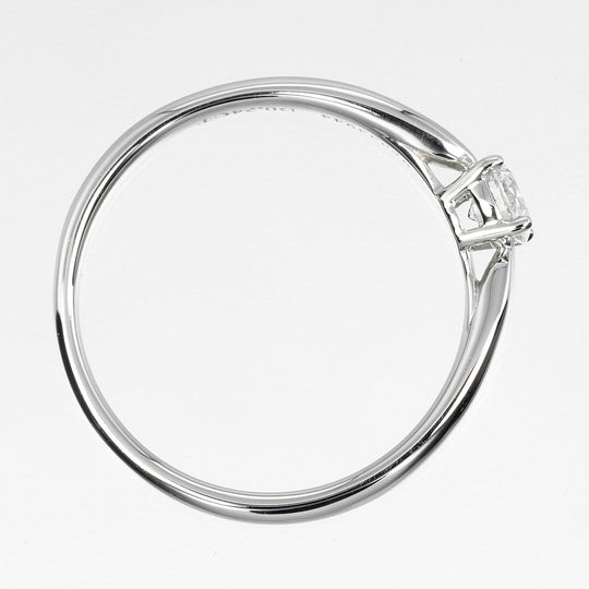 TIFFANY&Co. Ring 0.24ct Pt950Platinum, Diamond Silver Harmony Solitaire Women Used Authentic