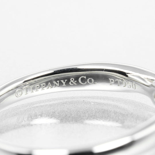 TIFFANY&Co. Ring 0.24ct Pt950Platinum, Diamond Silver Harmony Solitaire Women Used Authentic