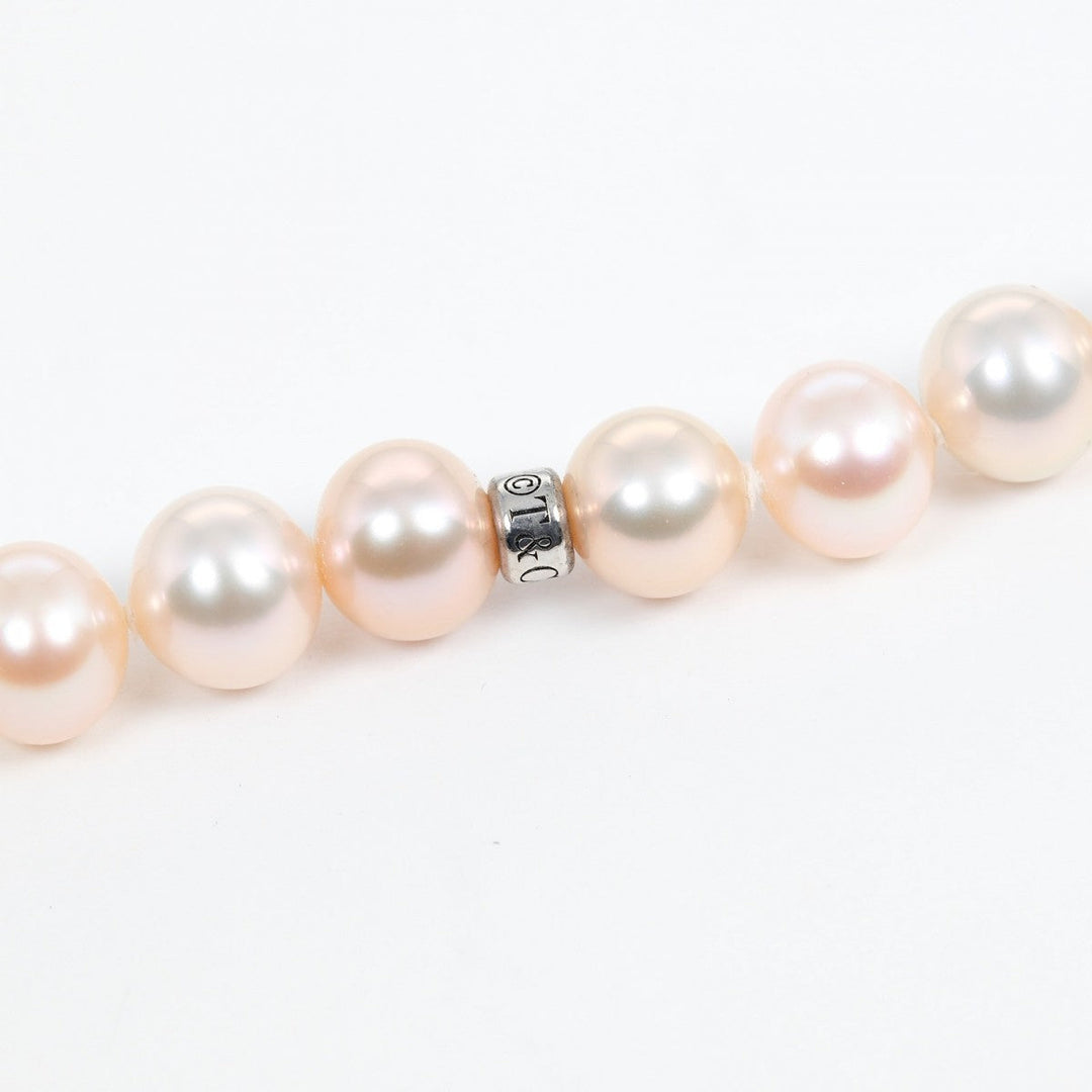 TIFFANY&Co. Necklace Silver925, pearl Silver 78.7" pearl around 0.3" Women Used Authentic