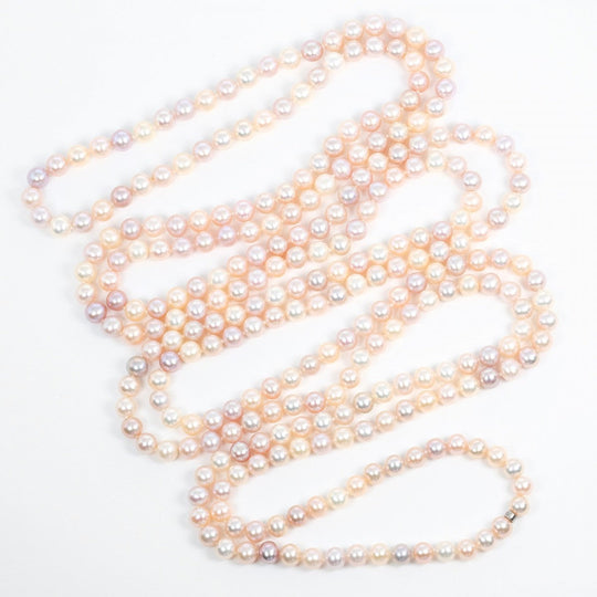 TIFFANY&Co. Necklace Silver925, pearl Silver 78.7" pearl around 0.3" Women Used Authentic