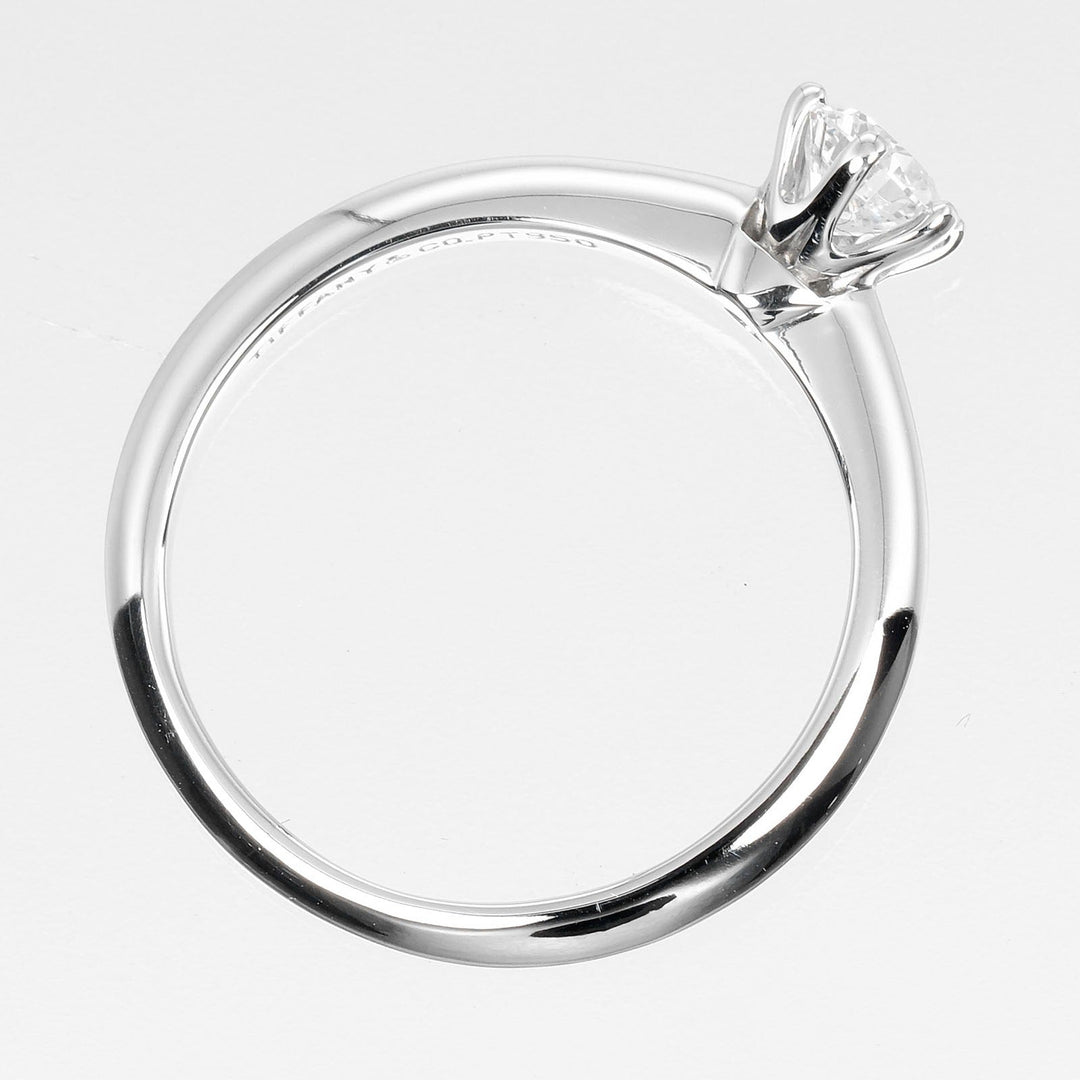TIFFANY&Co. Ring 0.32ct VS2/E/GOOD Pt950Platinum, Diamond Silver Solitaire Women Used Authentic