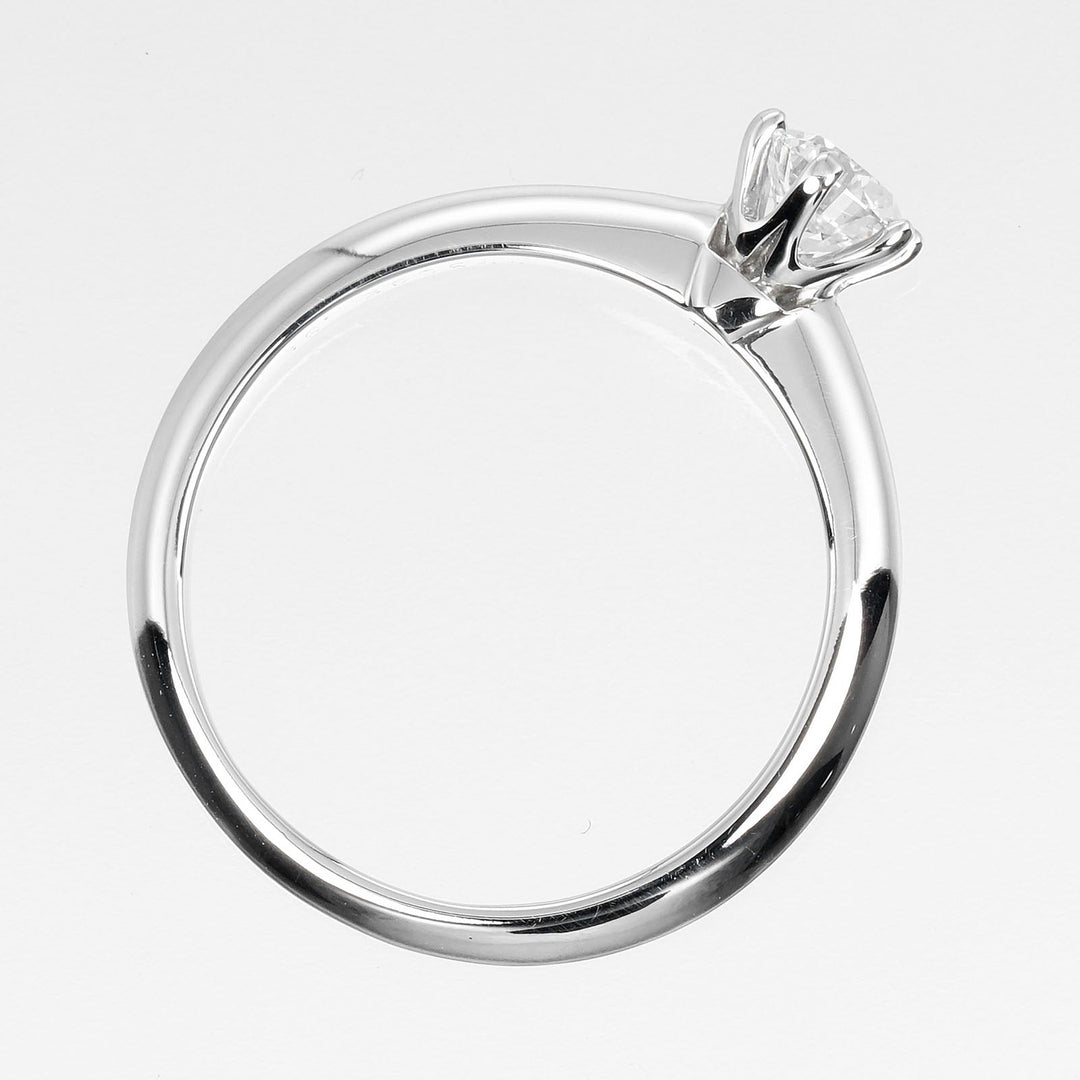 TIFFANY&Co. Ring 0.32ct VS2/E/GOOD Pt950Platinum, Diamond Silver Solitaire Women Used Authentic