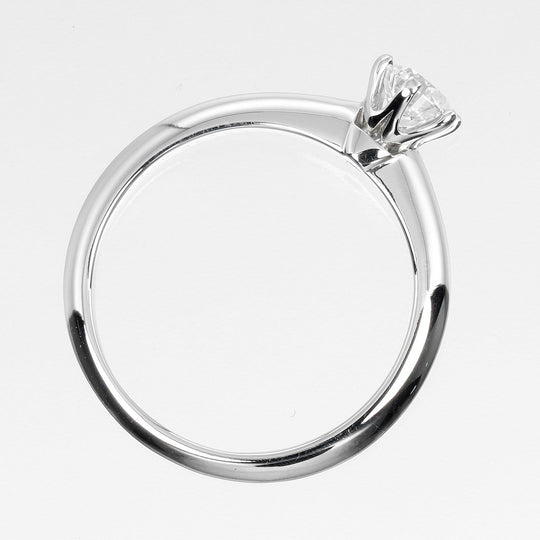 TIFFANY&Co. Ring 0.32ct VS2/E/GOOD Pt950Platinum, Diamond Silver Solitaire Women Used Authentic