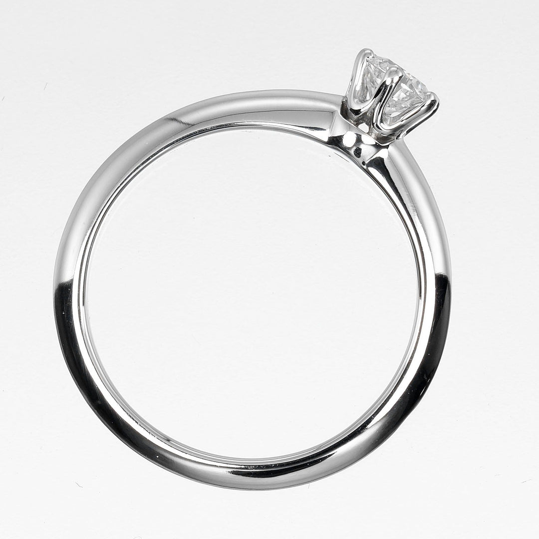 TIFFANY&Co. Ring 0.26ct Pt950Platinum, Diamond Silver Solitaire Women Used Authentic