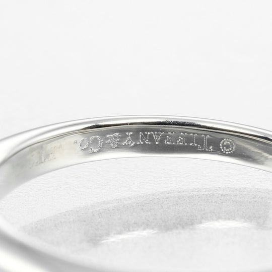TIFFANY&Co. Ring 0.26ct Pt950Platinum, Diamond Silver Solitaire Women Used Authentic