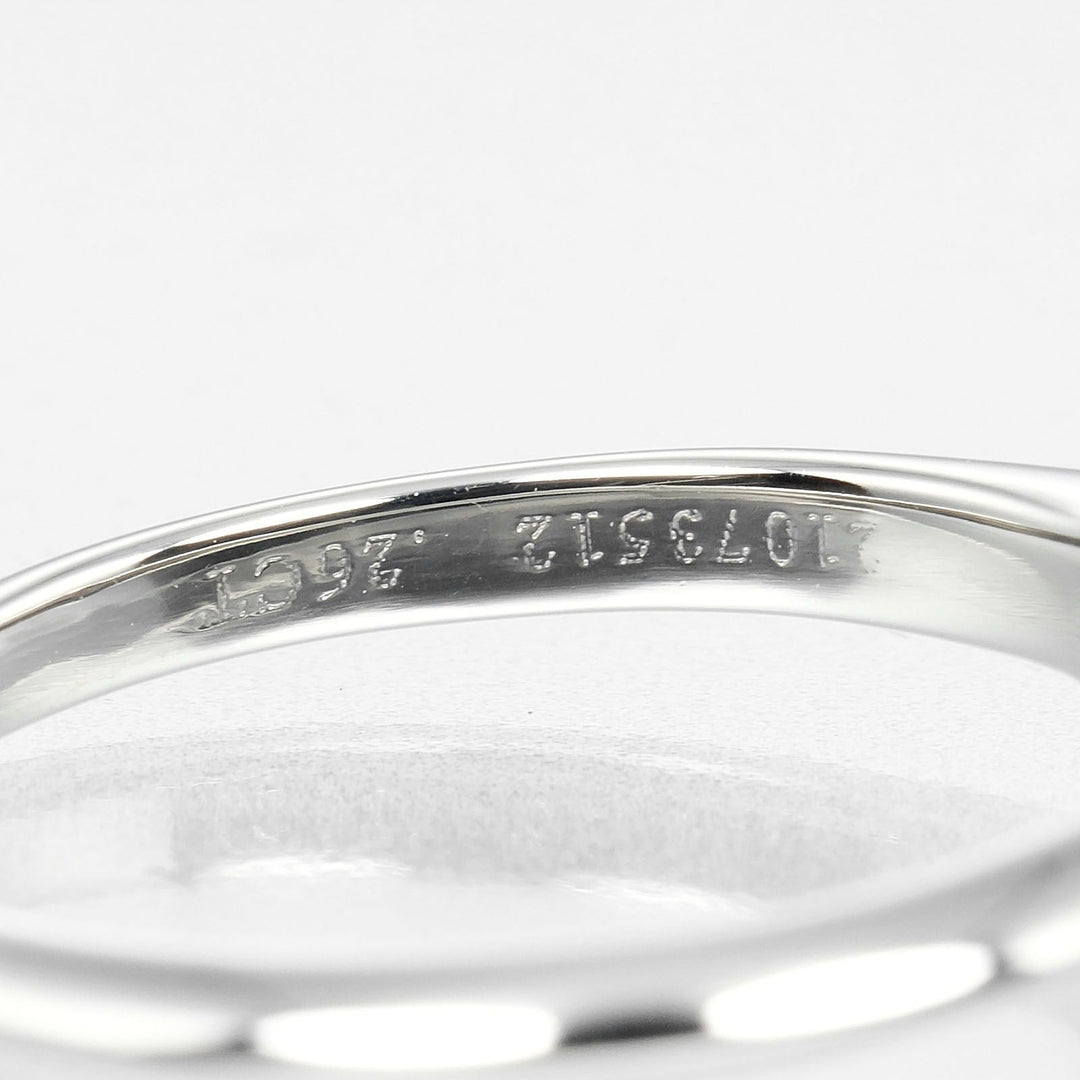 TIFFANY&Co. Ring 0.26ct Pt950Platinum, Diamond Silver Solitaire Women Used Authentic
