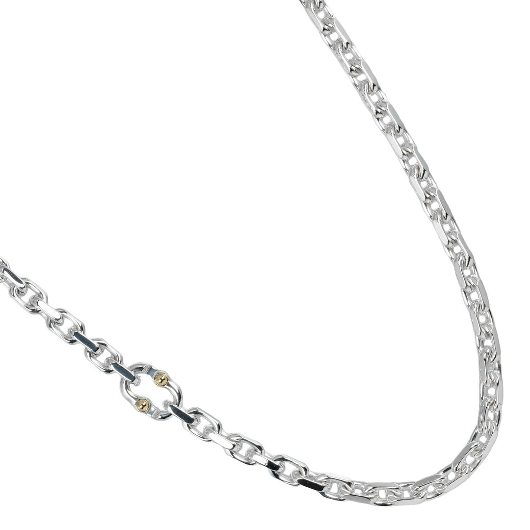 TIFFANY&Co. Necklace Silver925, K18 Yellow Gold Silver 1837 Makers Women Used Authentic