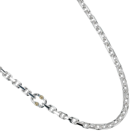 TIFFANY&Co. Necklace Silver925, K18 Yellow Gold Silver 1837 Makers Women Used Authentic