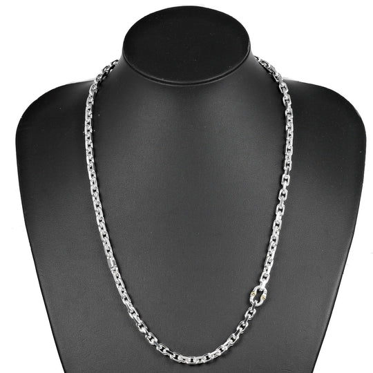 TIFFANY&Co. Necklace Silver925, K18 Yellow Gold Silver 1837 Makers Women Used Authentic