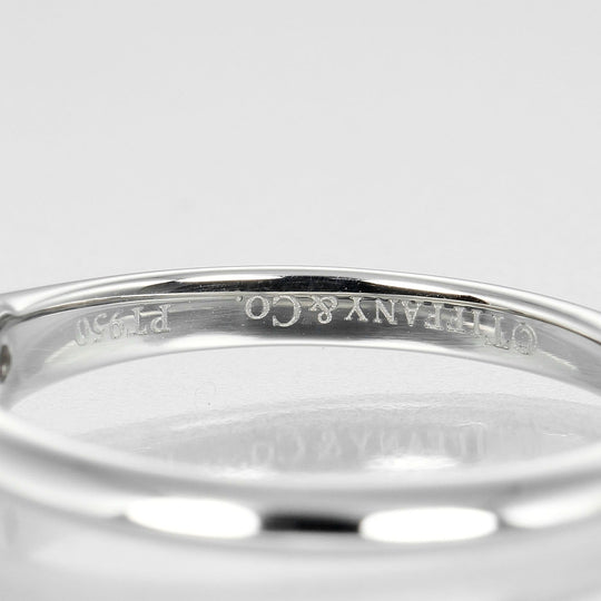 TIFFANY&Co. Ring 0.23ct Pt950Platinum, Diamond Silver Solitaire Women Used Authentic