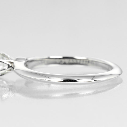 TIFFANY&Co. Ring 0.23ct Pt950Platinum, Diamond Silver Solitaire Women Used Authentic