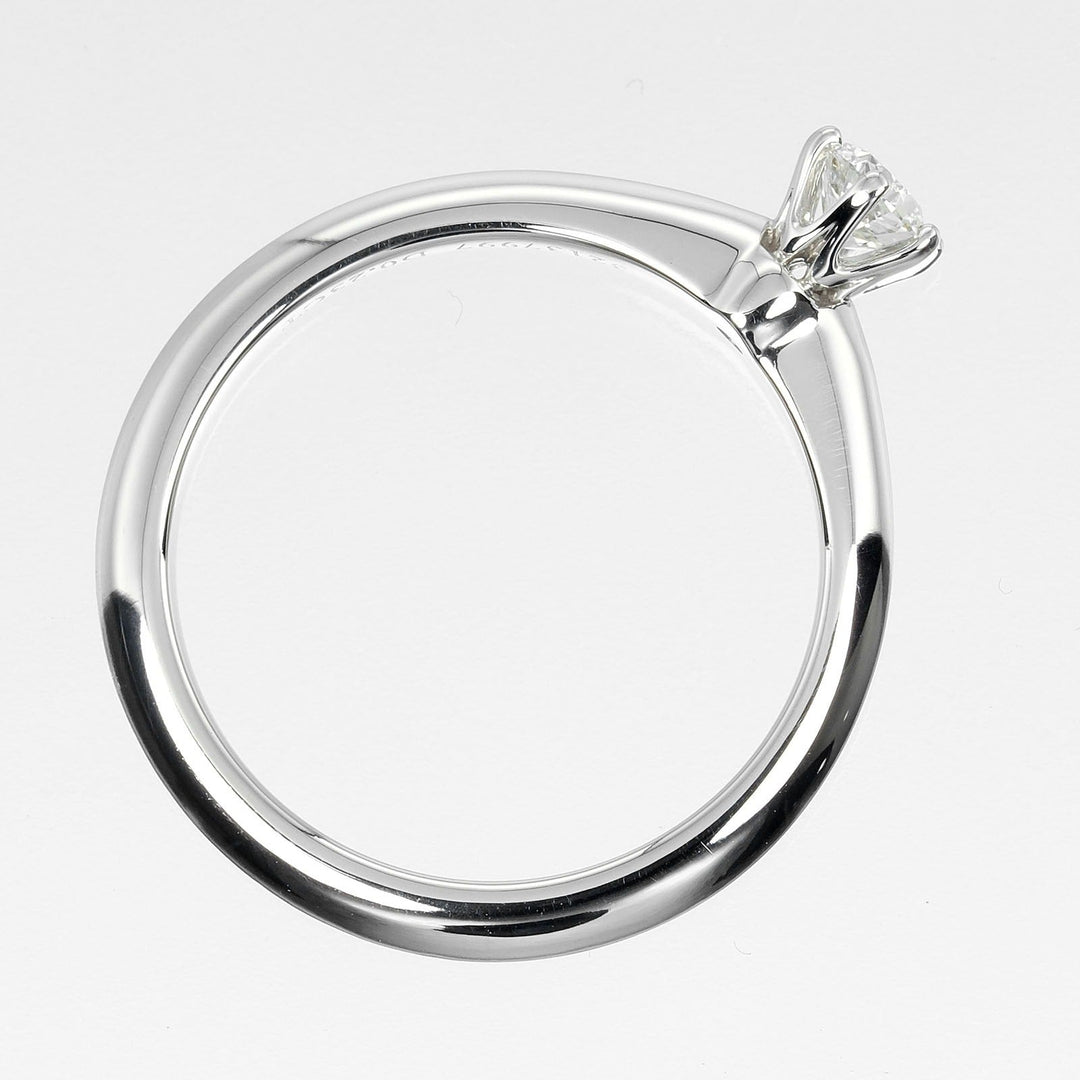 TIFFANY&Co. Ring 0.23ct Pt950Platinum, Diamond Silver Solitaire Women Used Authentic