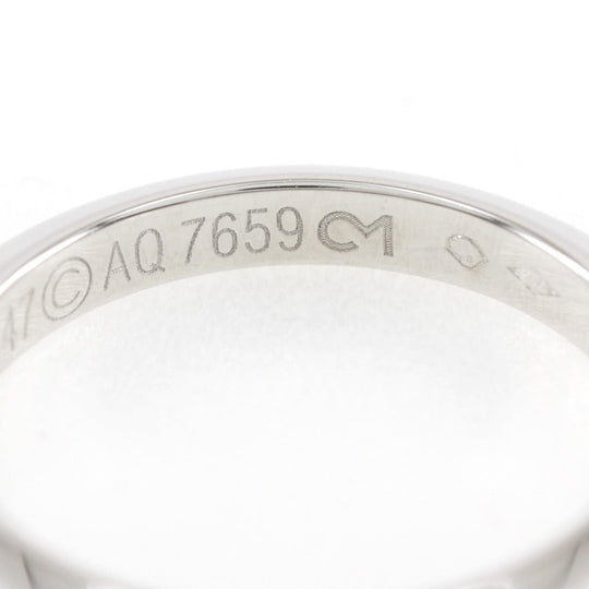 CARTIER Ring Pt950Platinum Silver Knife edge Women 47 Used Authentic