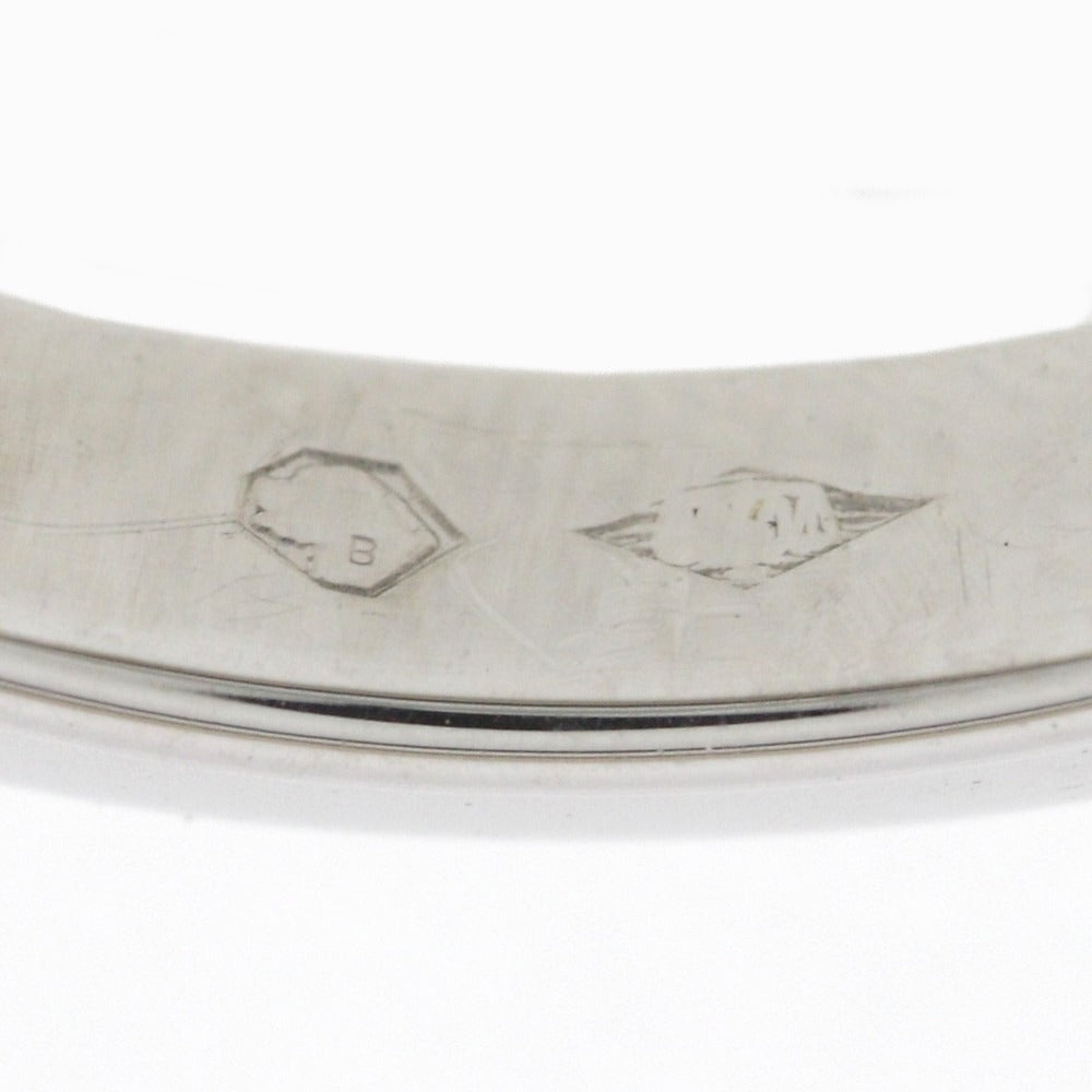 CARTIER Ring Pt950Platinum Silver Knife edge Women 47 Used Authentic