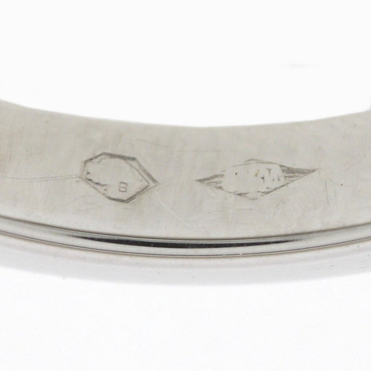 CARTIER Ring Pt950Platinum Silver Knife edge Women 47 Used Authentic