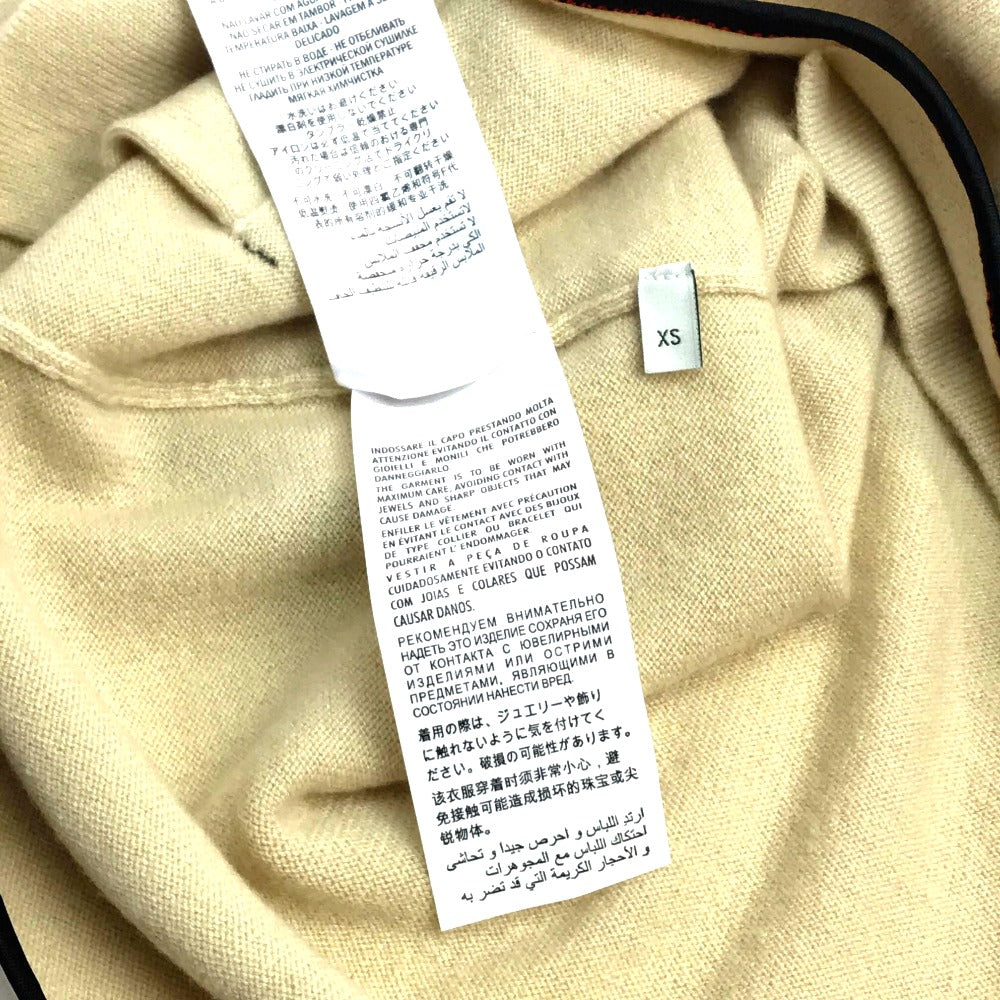 GUCCI Short sleeve T-shirt 501400 cashmere beige ribbon Women XS Used Authentic