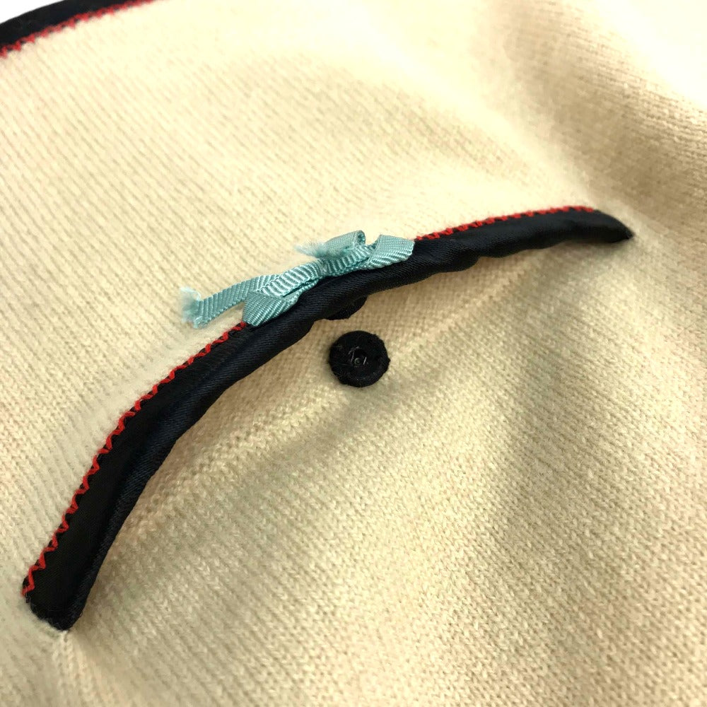 GUCCI Short sleeve T-shirt 501400 cashmere beige ribbon Women XS Used Authentic