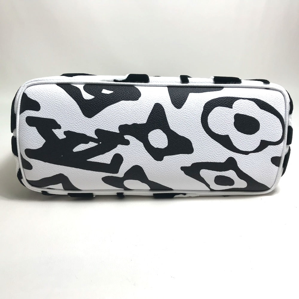 LOUIS VUITTON Tote Bag M45567 Coated canvas White / black Tufted monogram LVXUF Hippo unisex(Unisex) Used Authentic