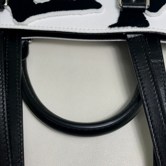 LOUIS VUITTON Tote Bag M45567 Coated canvas White / black Tufted monogram LVXUF Hippo unisex(Unisex) Used Authentic