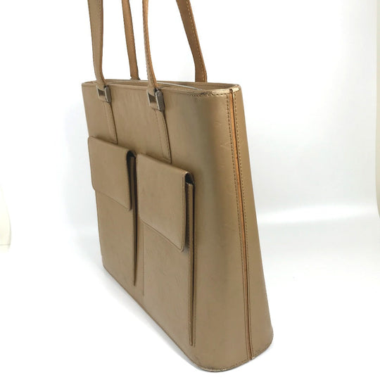 LOUIS VUITTON Tote Bag M55107 Monogram mat leather beige Monogram mat Willwood Women Used Authentic