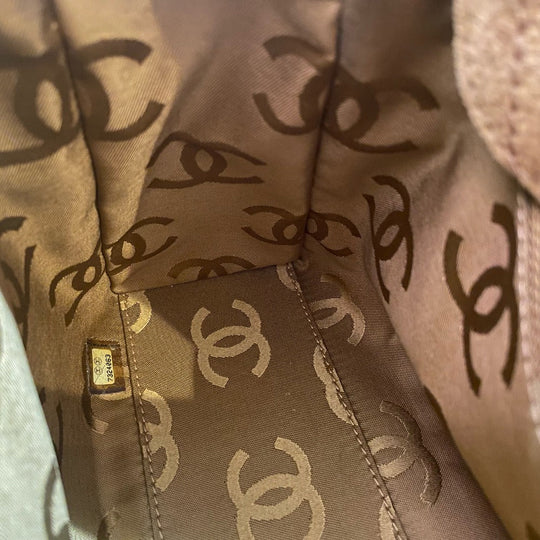 CHANEL Shoulder Bag suede Brown CC COCO Mark Matrasse Women Used Authentic