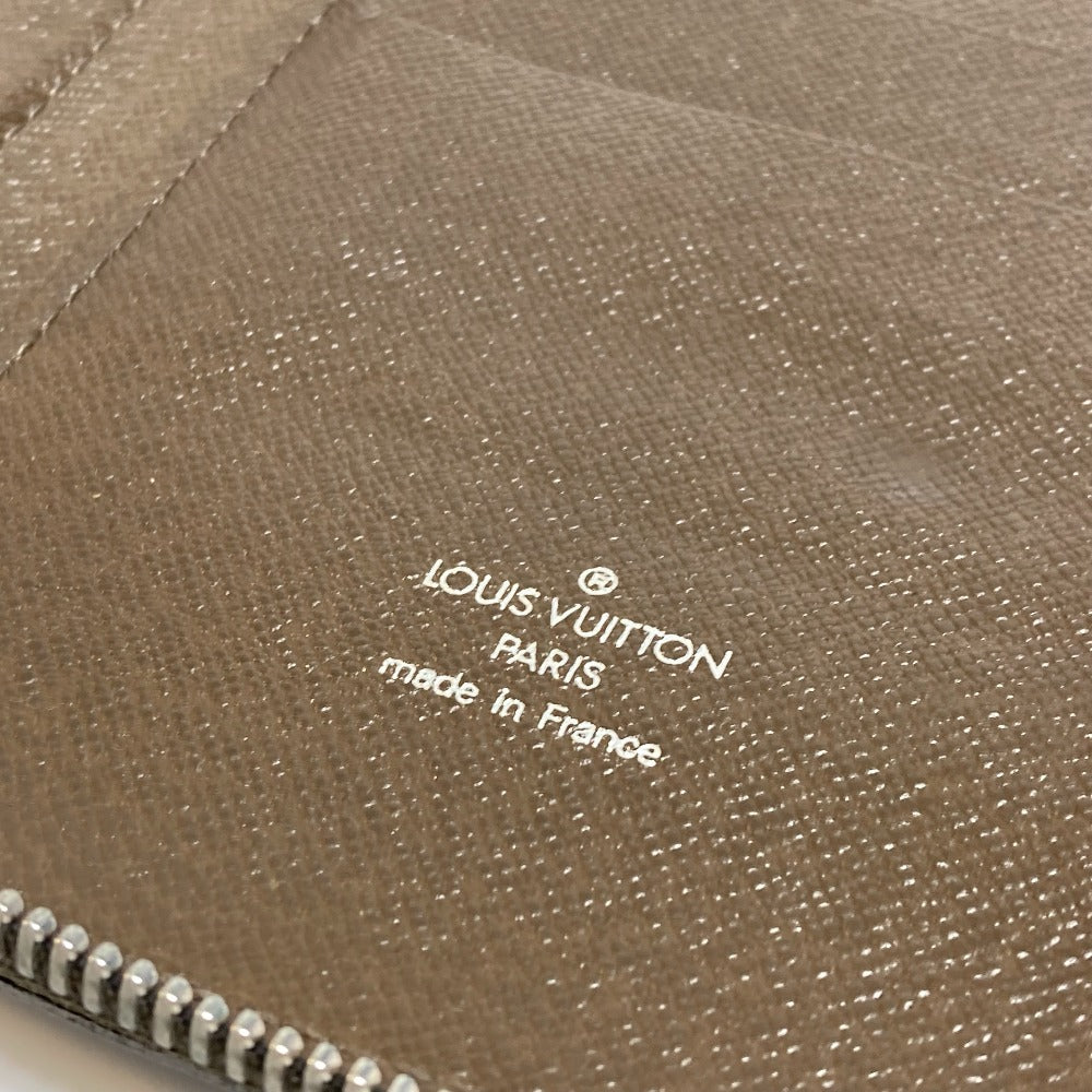 LOUIS VUITTON Travel case M30658 Taiga Leather Dark brown Taiga Organizer Atoll mens Used Authentic