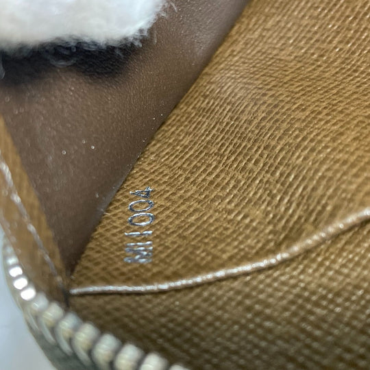 LOUIS VUITTON Travel case M30658 Taiga Leather Dark brown Taiga Organizer Atoll mens Used Authentic