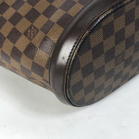 LOUIS VUITTON Tote Bag N51120 Damier canvas Brown Damier Manosque GM Women Used Authentic