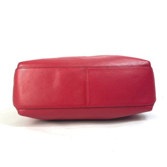 COACH Tote Bag F71699 leather Red Shoulder Bag Shoulder Bag logo Women Used Authentic