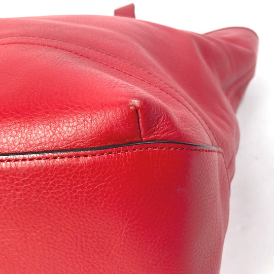 COACH Tote Bag F71699 leather Red Shoulder Bag Shoulder Bag logo Women Used Authentic