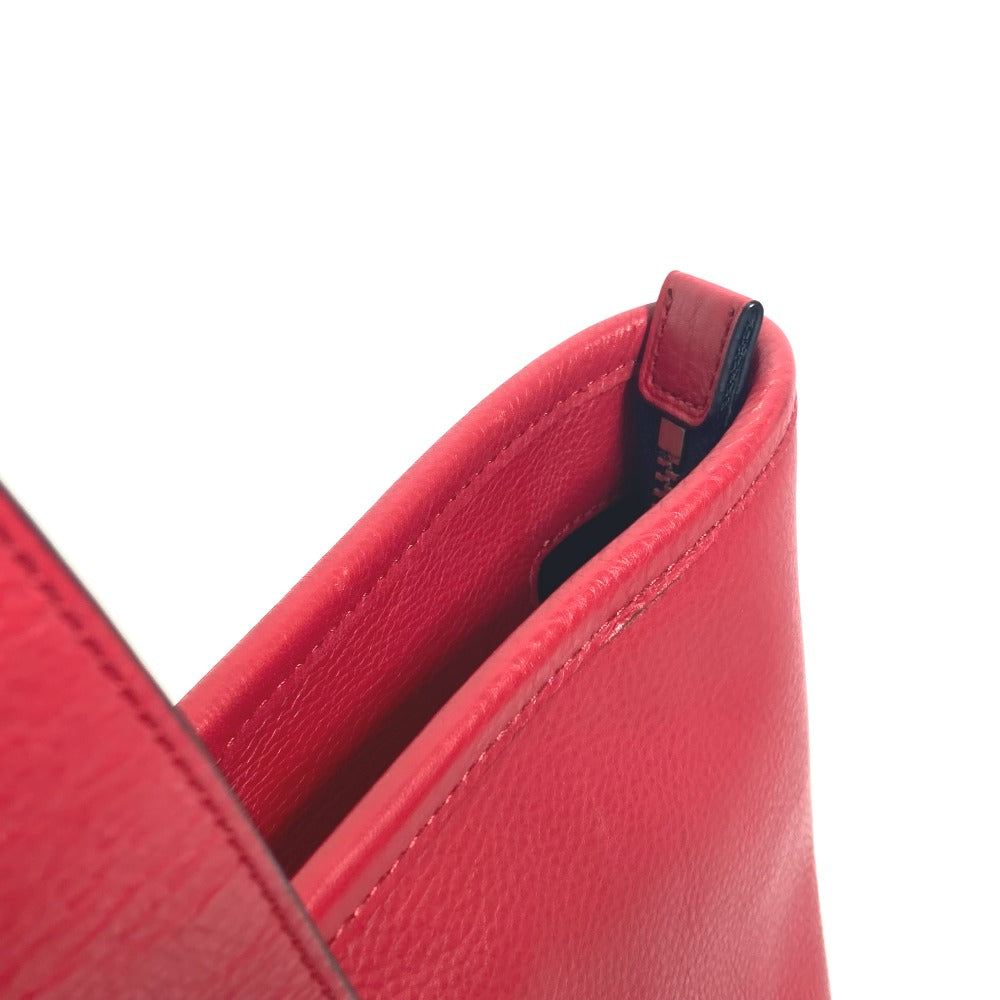 COACH Tote Bag F71699 leather Red Shoulder Bag Shoulder Bag logo Women Used Authentic