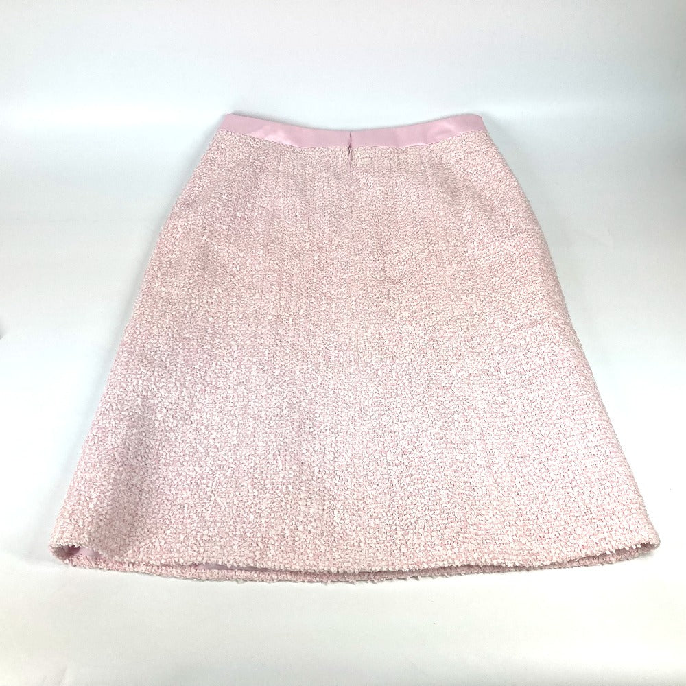CHANEL skirt P22754 Nylon pink 04C COCO Mark CC Women 44 Used Authentic