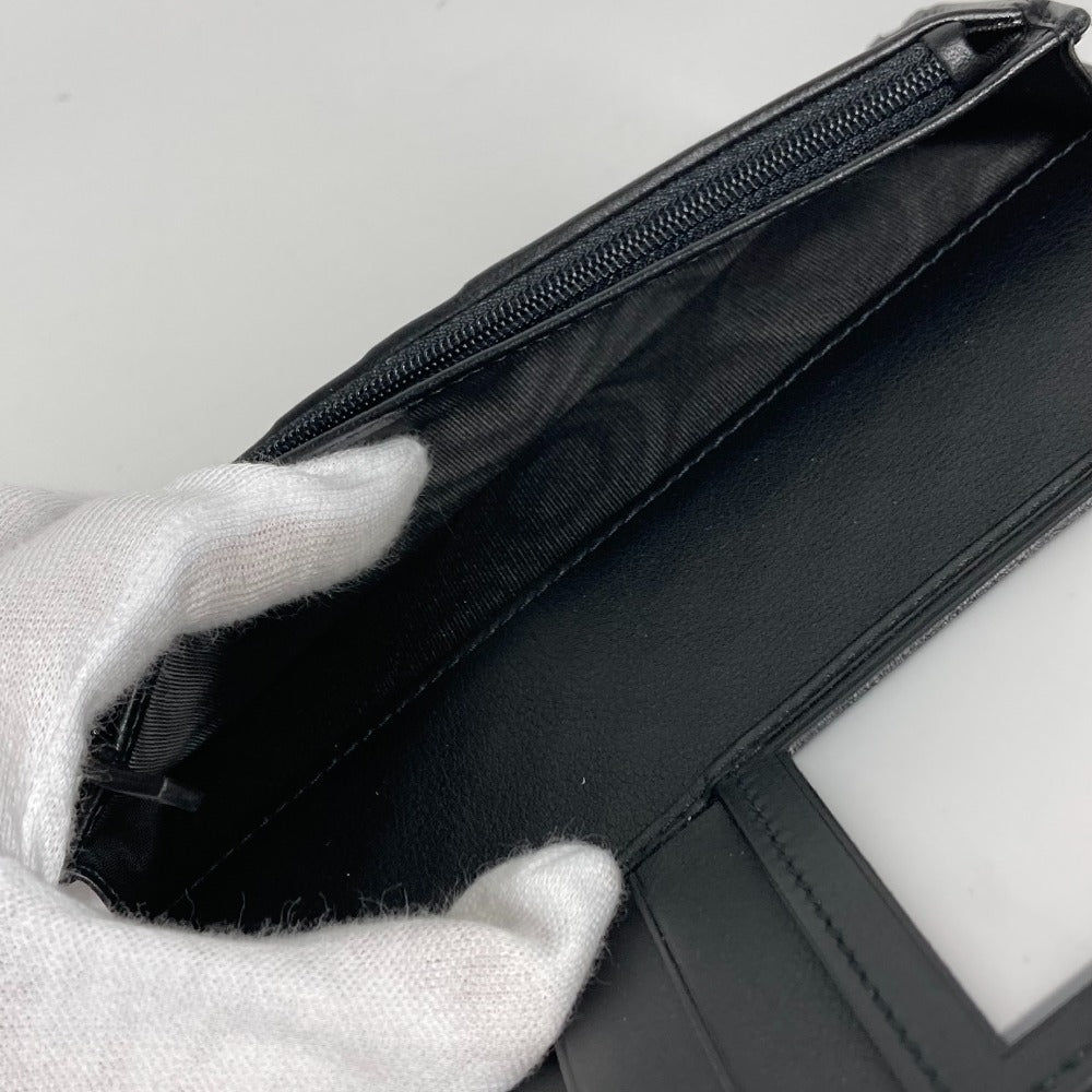 GUCCI Long Wallet Purse 544479 Sima leather black Micro Guccisima GG mens Used Authentic