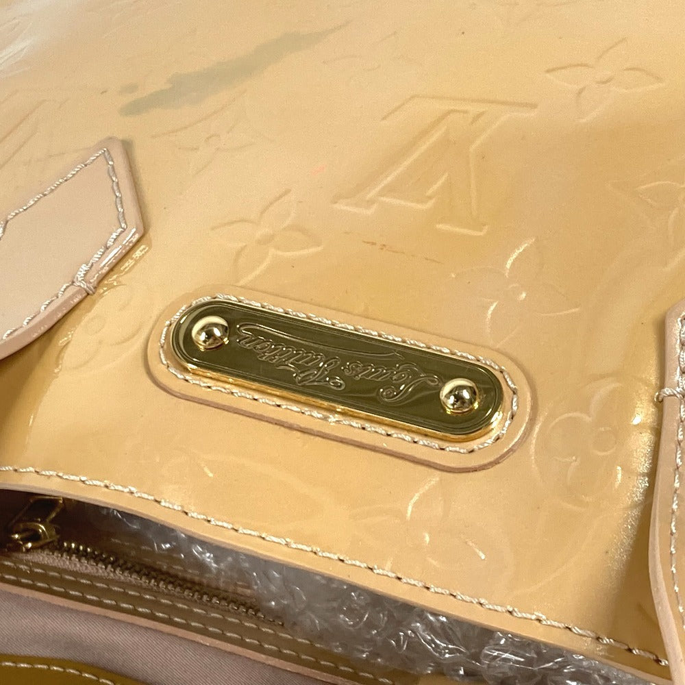 LOUIS VUITTON Tote Bag M91452 Monogram Vernis beige Monogram Vernis Wilsher PM Women Used Authentic