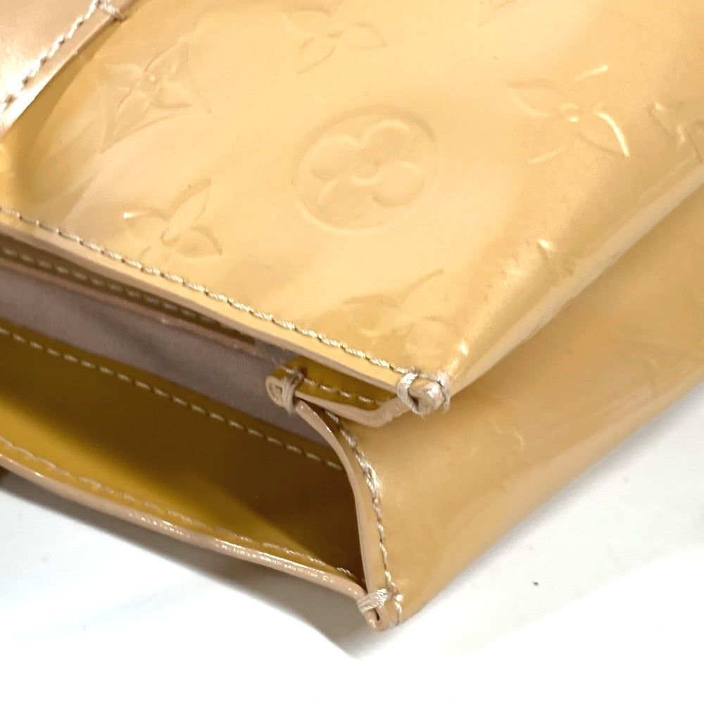 LOUIS VUITTON Tote Bag M91452 Monogram Vernis beige Monogram Vernis Wilsher PM Women Used Authentic