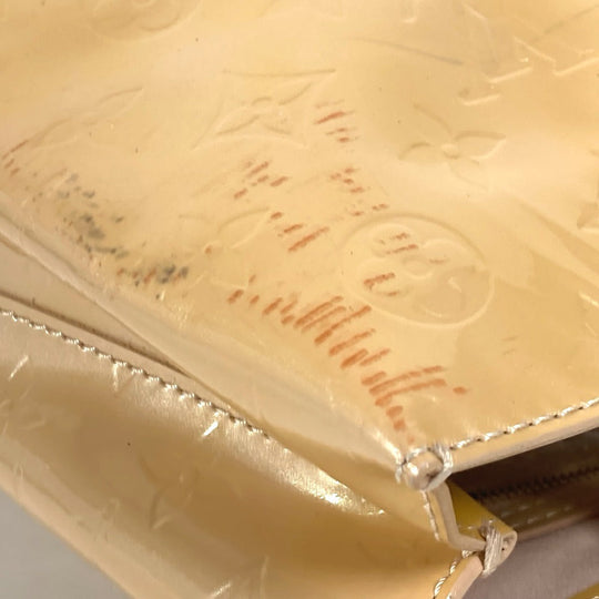 LOUIS VUITTON Tote Bag M91452 Monogram Vernis beige Monogram Vernis Wilsher PM Women Used Authentic