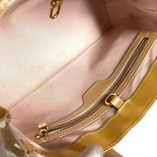 LOUIS VUITTON Tote Bag M91452 Monogram Vernis beige Monogram Vernis Wilsher PM Women Used Authentic