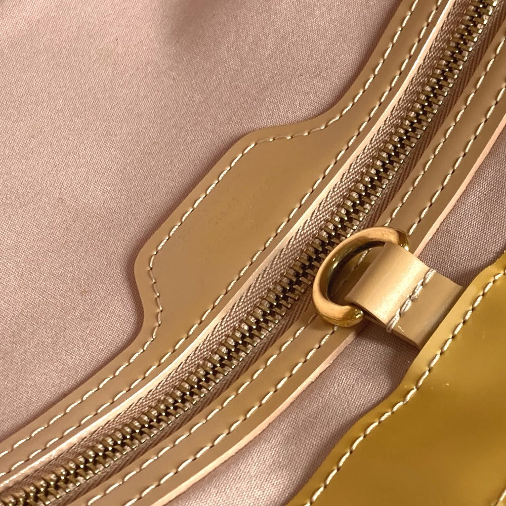 LOUIS VUITTON Tote Bag M91452 Monogram Vernis beige Monogram Vernis Wilsher PM Women Used Authentic