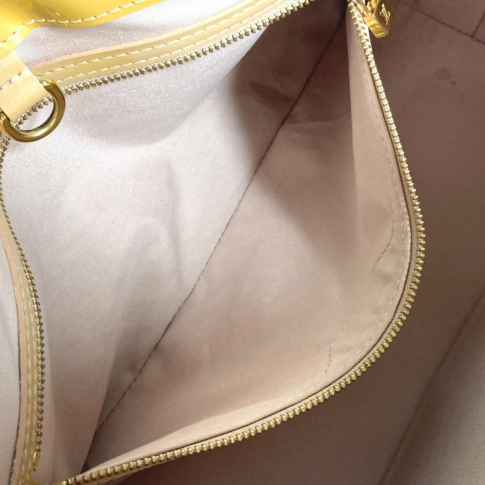 LOUIS VUITTON Tote Bag M91452 Monogram Vernis beige Monogram Vernis Wilsher PM Women Used Authentic