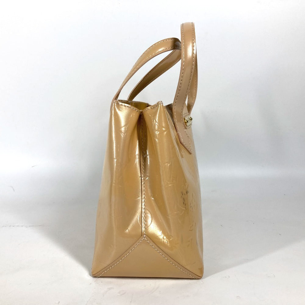 LOUIS VUITTON Tote Bag M91452 Monogram Vernis beige Monogram Vernis Wilsher PM Women Used Authentic