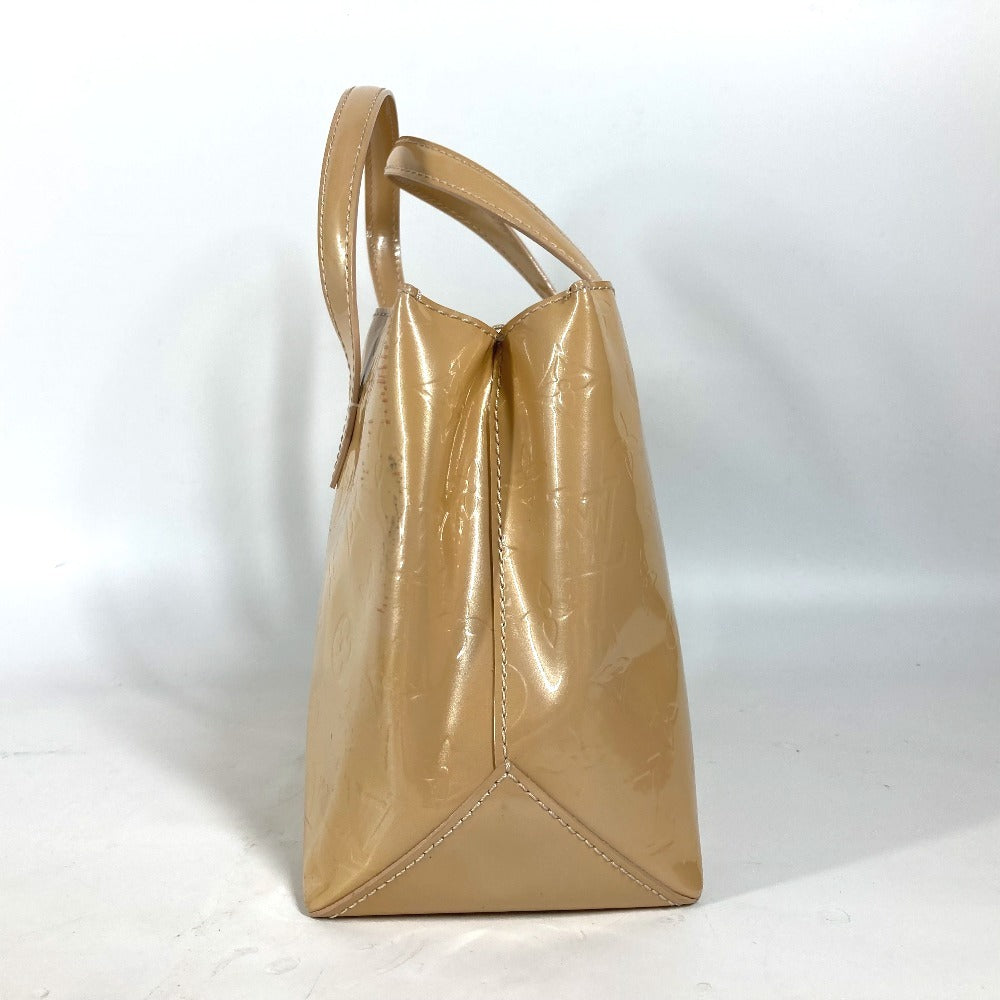 LOUIS VUITTON Tote Bag M91452 Monogram Vernis beige Monogram Vernis Wilsher PM Women Used Authentic