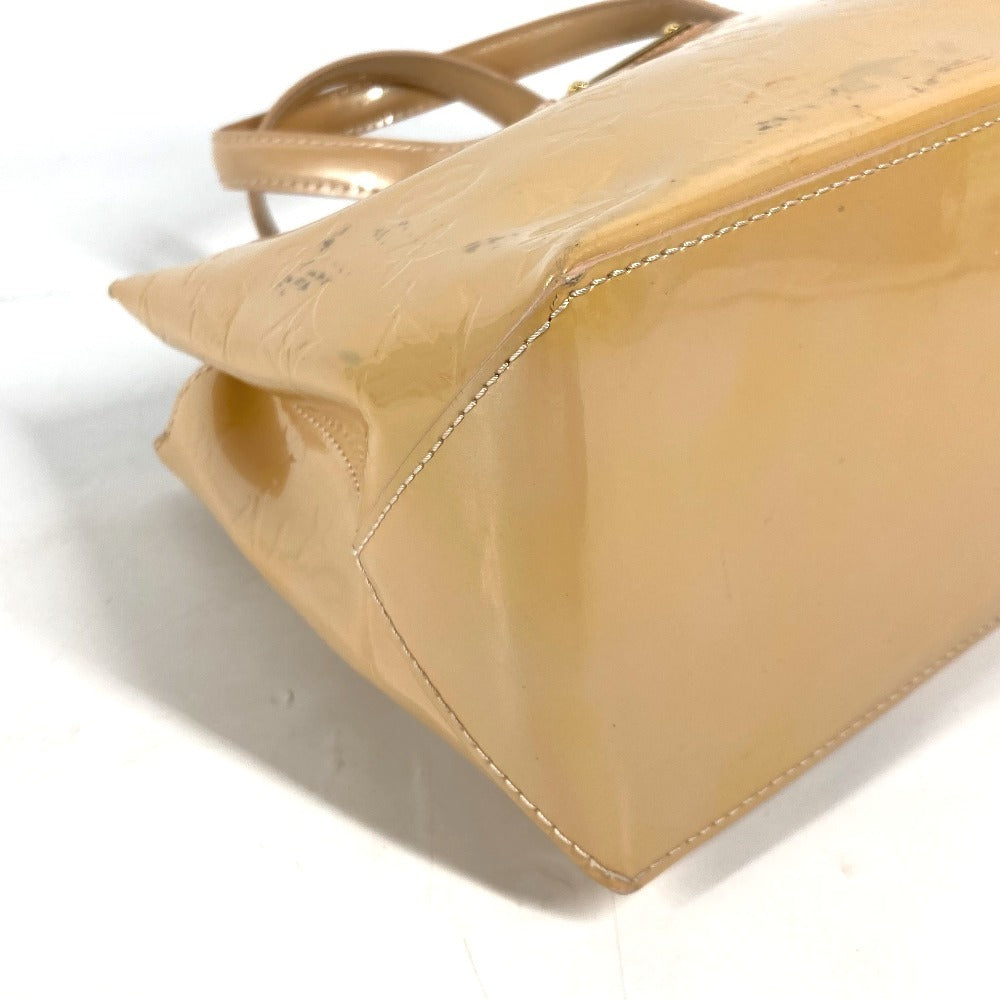 LOUIS VUITTON Tote Bag M91452 Monogram Vernis beige Monogram Vernis Wilsher PM Women Used Authentic