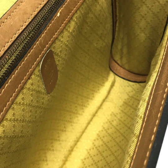 GUCCI Shoulder Bag 067 GG canvas / leather Brown Micro GG Old Gucci Women Used Authentic