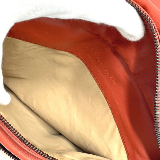 BOTTEGAVENETA Sling bag 121604 leather Red brown type INTRECCIATO Side belt unisex(Unisex) Used Authentic