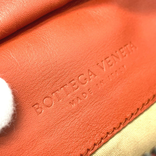 BOTTEGAVENETA Sling bag 121604 leather Red brown type INTRECCIATO Side belt unisex(Unisex) Used Authentic