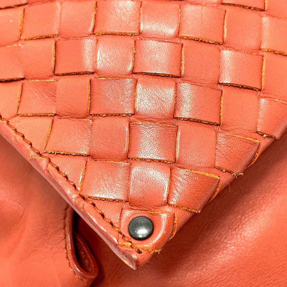 BOTTEGAVENETA Sling bag 121604 leather Red brown type INTRECCIATO Side belt unisex(Unisex) Used Authentic