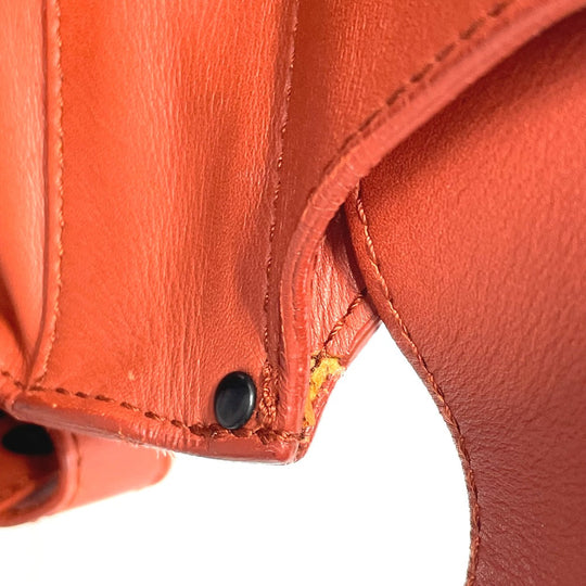 BOTTEGAVENETA Sling bag 121604 leather Red brown type INTRECCIATO Side belt unisex(Unisex) Used Authentic