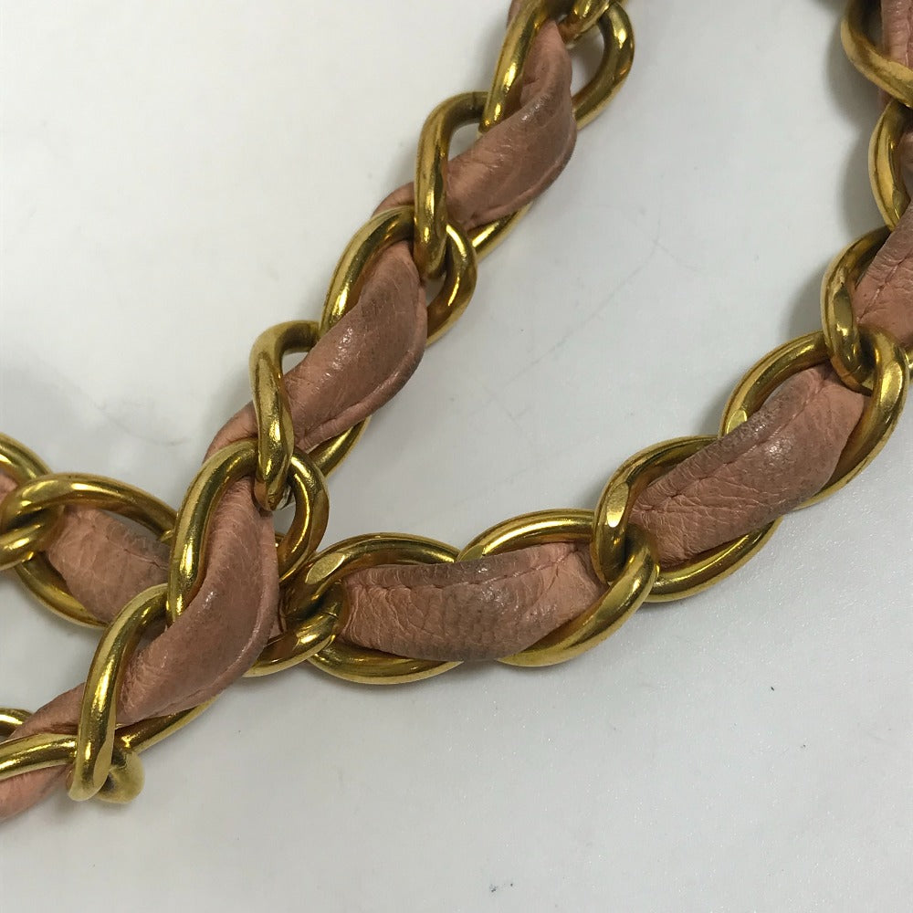 CHANEL Shoulder Bag lambskin pink CC COCO Mark Shoulder Bag Matrasse quilting Women Used Authentic