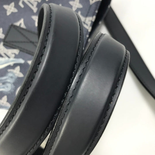 LOUIS VUITTON Tote Bag M54127 Monogram savanna canvas Navy Monogram savanna Jake and Dinos Chapman mens Used Authentic